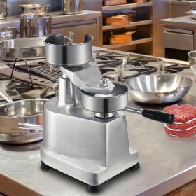 Commercial Burger Patty Maker, 100mm/4inch Hamburger Beef Patty Maker, Heavy Duty Food-Grade Stainless Steel Bowl Burger Press Machine, Kitchen Meat F