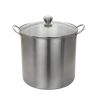 21.5 Quart Stainless Steel Canning Pot with Rack, Dual Water Bath Canner and Steam Canner, Large Stock Pot for Home Canning and Preserving