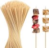 Natural Bamboo Smores Sticks 120 PCS, Extra Long 17.5" 5MM Thick Marshmallow Roasting Skewers, Heavy Duty Wooden S'more Sticks for Grilling
