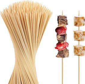 Natural Bamboo Smores Sticks 120 PCS, Extra Long 17.5" 5MM Thick Marshmallow Roasting Skewers, Heavy Duty Wooden S'more Sticks for Grilling