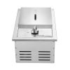 VEVOR Single Grilling Side Burner, 15,000BTU Liquid Propane Side Burner for Outdoor Kitchen, Convertible to Natural Gas