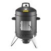 VEVOR Charcoal Smoker, 16" Vertical Charcoal BBQ Grill, Coated Steel Barbecue Smoker with 2 Grilling Grates, Thermometer