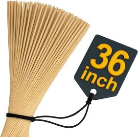 50 Pcs Smores Sticks - 36 Inch Long 5mm Thick Bamboo Skewers for Grilling Long Marshmallow Roasting Sticks for Campfire Skewers for Fire Pit to Making