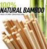 100-Pack Natural Bamboo Skewers – 6" Durable 4mm Roasting Sticks for BBQ, Grilling, Kabobs, Chocolate Fountain, Fruits & Crafts'