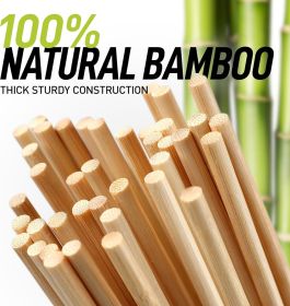 100-Pack Natural Bamboo Skewers – 6" Durable 4mm Roasting Sticks for BBQ, Grilling, Kabobs, Chocolate Fountain, Fruits & Crafts'