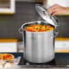 SOGA 33L Top-Grade Thick Stainless Steel Stock Pot 18/10 – Heavy-Duty Cooking Pot for Soup, Stew, Boiling, and Catering