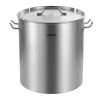 VEVOR Stainless Steel Stockpot, 54L Large Cooking Pots, Cookware Sauce Pot with Basket, Lid, and Handle, Heavy Duty Commercial Grade Stock Pot