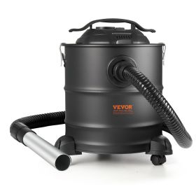 VEVOR Ash Vacuum Cleaner, 5 Gallon with 1200W Powerful Suction, Fireplace Vacuum with Reverse Suction, 16.4 ft Power Cable, 16 Kpa Max. Vacuum