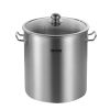 VEVOR Stainless Steel Stockpot, 24 Quart Cooking Pots, Cookware Sauce Pot with Lid, and Handle, Heavy Duty Commercial Grade Stock Pot