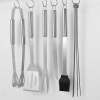9PCS BBQ Grill Accessories for Top Chef - Professional Grill Tools Set & Basic BBQ Tools for Backyard Restaurant Outdoor Kitchen - Gifts for Father