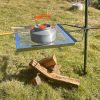 Rotating Campfire Grill,Fire Pit Grill,Heavy Duty Steel Grill,360Â° Adjustable Open Fire Outdoor Cooking Equipment