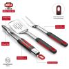 3 Pieces Stainless Steel Grill Kit