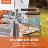 VEVOR Rotisserie Grill with Hooded Cover, BBQ Whole Pig Lamb Goat Charcoal Spit Grill, 46 Inch 132Lbs Capacity