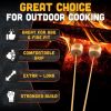 50 Pcs Smores Sticks - 36 Inch Long 5mm Thick Bamboo Skewers for Grilling Long Marshmallow Roasting Sticks for Campfire Skewers for Fire Pit to Making