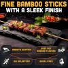 50 Pcs Smores Sticks - 36 Inch Long 5mm Thick Bamboo Skewers for Grilling Long Marshmallow Roasting Sticks for Campfire Skewers for Fire Pit to Making