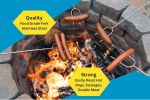 Smores Sticks for fire pit -Set of 6- Extra Strong Extendable Marshmallow Roasting Sticks w/Reinforced Joints -Rotating Stainless Steel Marshmallow st