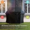 Black Grill Cover 30 inch Gas Grill Cover Waterproof UV Resistant BBQ Grill Cover Fits Most Brands of Grills