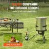 VEVOR Turkey Deep Fryer, 30-qt Turkey Fryer Boiler Steamer Cooker Set, Outdoor Aluminum Seafood Frying Pot, 54,000 BTU Burner Propane Gas Boiler, Incl