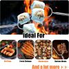Extendable Marshmallow Roasting Sticks- Extra Long 45'' Stainless Steel Smores Sticks for Fire Pit, Smore Skewers Hot Dog Fork Campfire Accessories