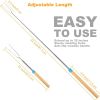 5 Pcs Marshmallow Roasting Sticks for Fire Pit Long 32Inch, Smores Sticks Skewers, Smores Kit for Fire Pit
