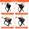 Portable Charcoal Grill - Mini BBQ Grill - Small Table Top Charcoal Grill for Camping, Outdoor Cooking - Foldable Camping Grill for Picnics, Tailgatin