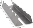 Shish Kabob Rack - Stainless Steel Elevated Holder for 6 Skewers - Prevents Skewers From Burning and Sticking to the Grill - Complete with Silicone Ba