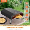 VEVOR Outdoor Pizza Oven, 13" Gas Fired Pizza Maker, Portable Outside Pizza Grill with Thickened Cordierite Pizza Stone, Waterproof Cover